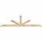 Ekena Millwork Saratoga Rough Sawn Timber Gable Bracket, Douglas Fir, 84"W x 31"H x 2"D x 4"F, 9/12 Pitch GBW084X31X0204SAR00RDF - alternate 5